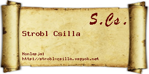 Strobl Csilla névjegykártya
